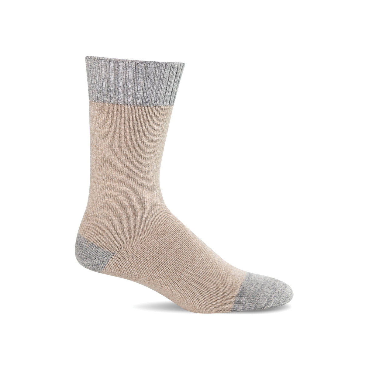 Sockwell Mens Marl Mixer Essential Comfort Crew Socks  -  Medium/Large / Khaki