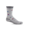 Sockwell Mens Ski Patrol Essential Comfort Crew Socks  -  Medium/Large / Light Gray