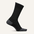 Feetures Mens Everyday Max Cushion Crew Socks  -  Medium / Buttoned Up Charcoal