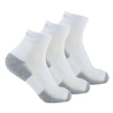 Thorlo Womens Thin Cushion Walking Mini Crew 3-Pack Socks  -  Medium / White/Platinum