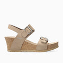 Mephisto Womens Lissandra Sandals  -  6 / Light Taupe Sandalbuck
