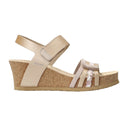 Mephisto Womens Lucia Sandals  -  6 / Platinum Perla/Combo