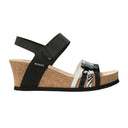 Mephisto Womens Lucia Sandals  -  6 / Black Bucksoft/Combo