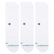 Stance Mens Icon Crew 3-Pack Socks  -  Medium / White
