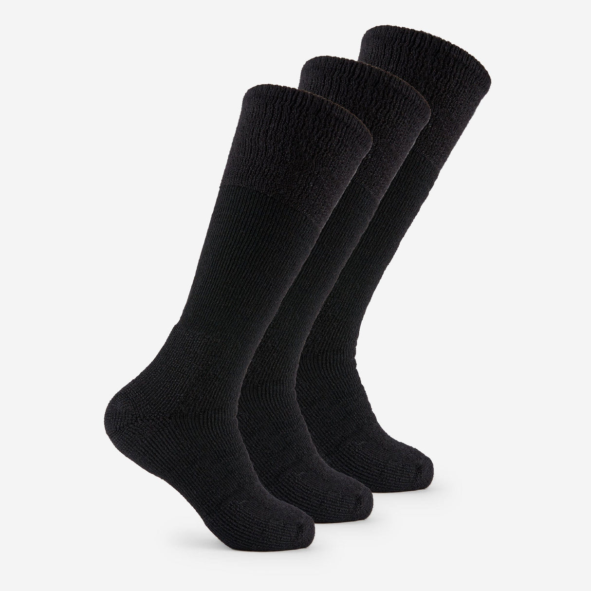 Thorlo Military Maximum Cushion OTC Socks  -  Medium / Black / 3-Pair Pack
