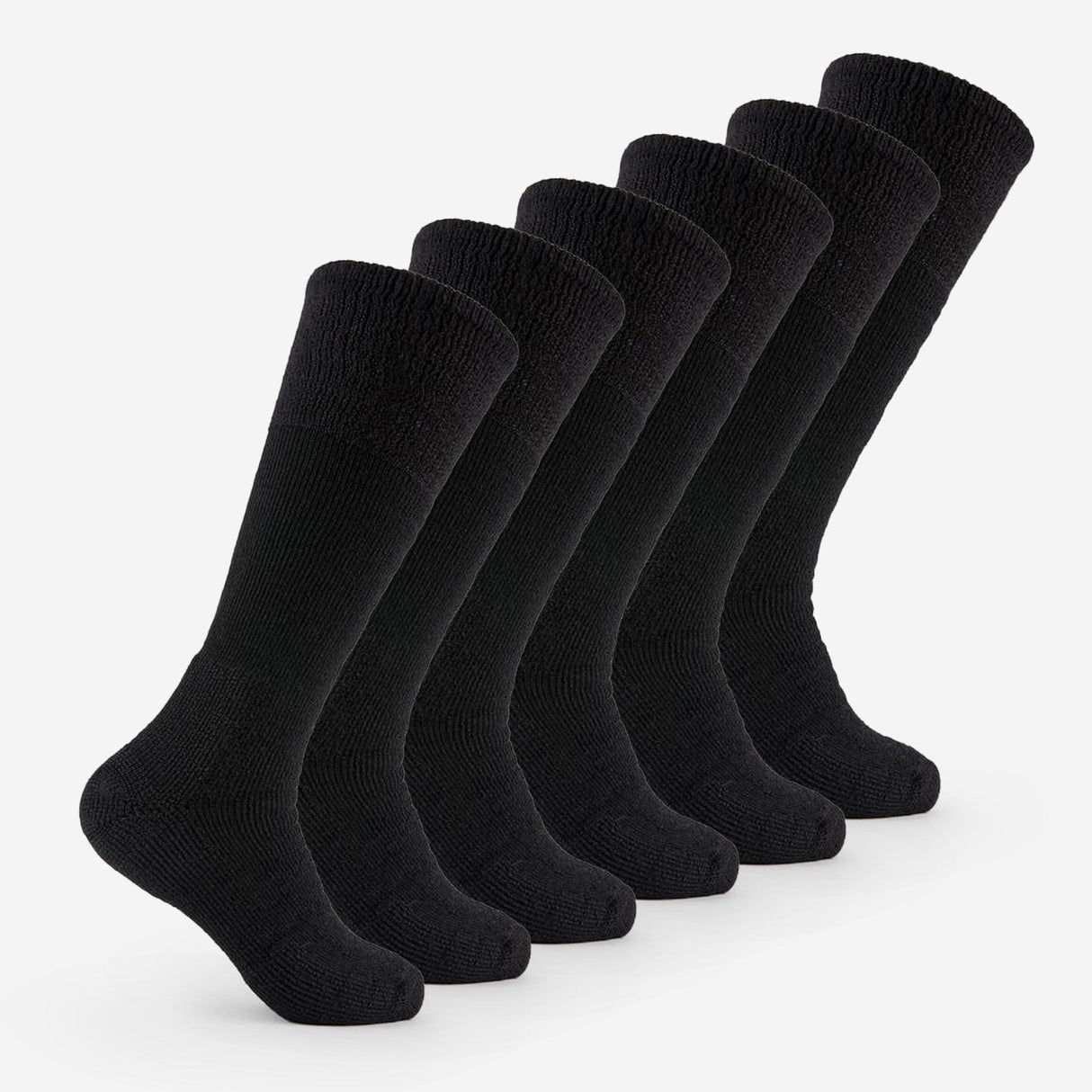 Thorlo Military Maximum Cushion OTC Socks  -  Medium / Black / 6-Pair Pack