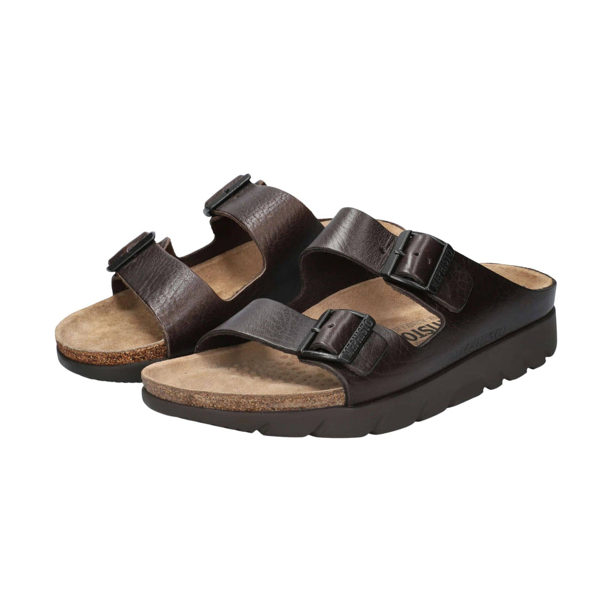 Mephisto Mens Zonder Sandals  -  8 / Dark Brown