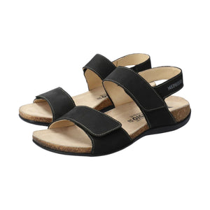 Mephisto Womens Agave Sandals  -  6 / Black