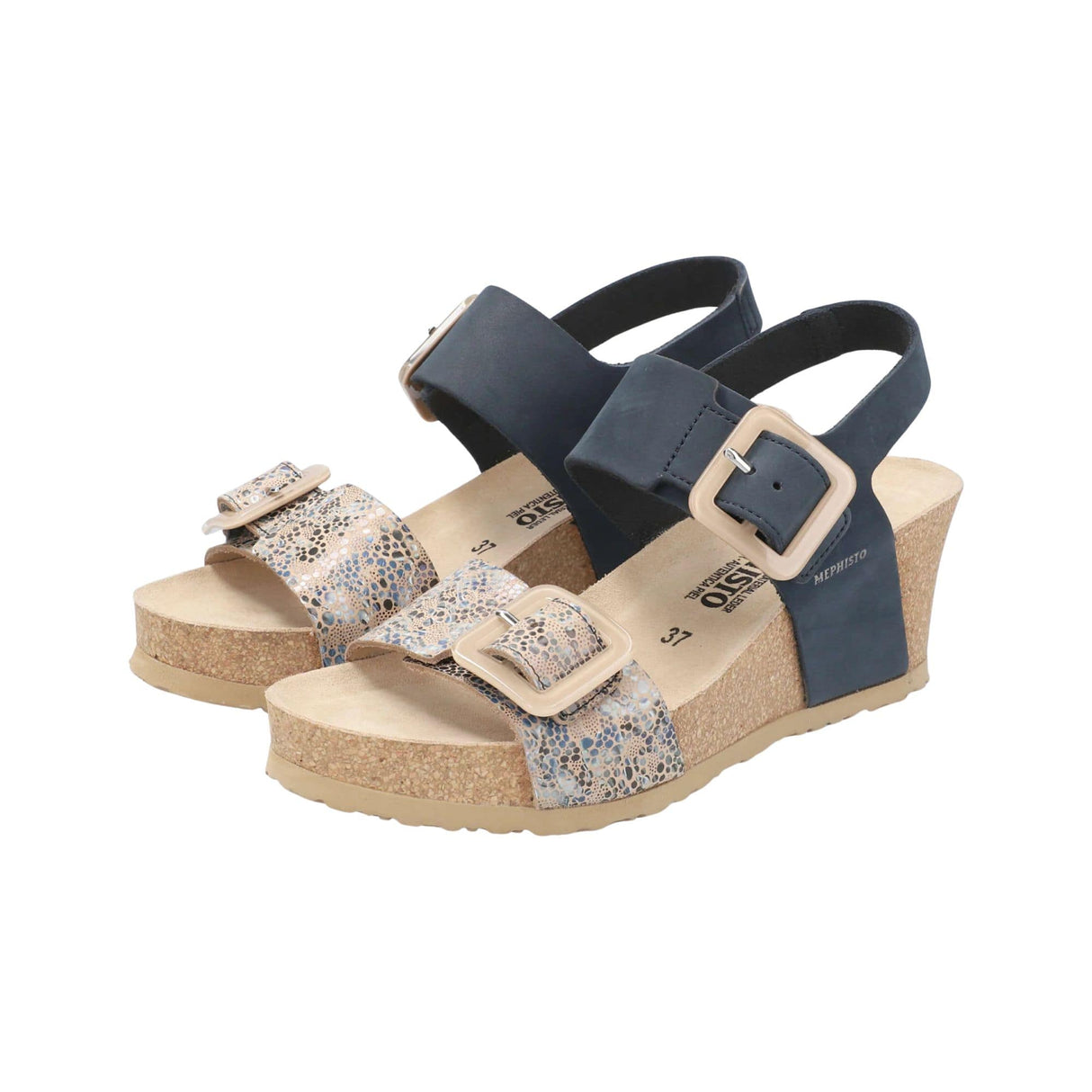 Mephisto Womens Lissia Sandals  -  6 / Navy