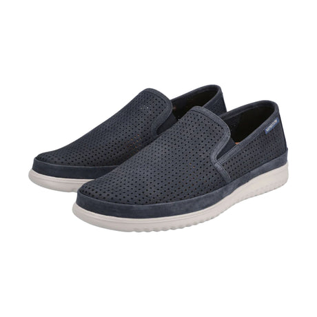 Mephisto Mens Tiago Slip-Ons  -  8 / Navy