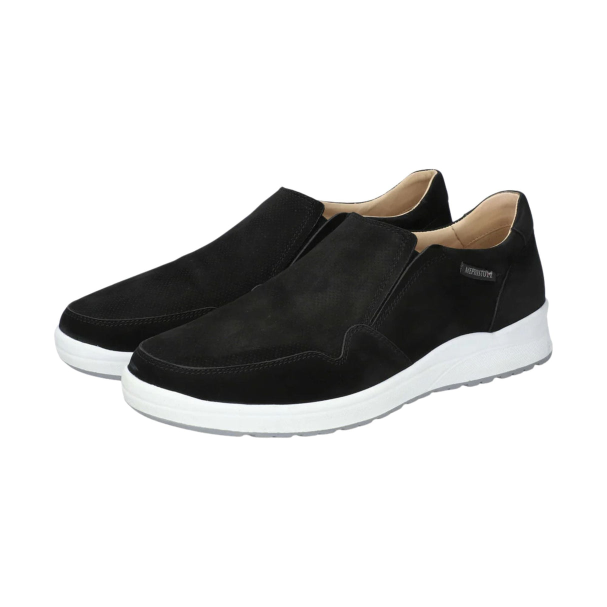 Mephisto Mens Valter Slip-On Sneakers  -  6 / Black