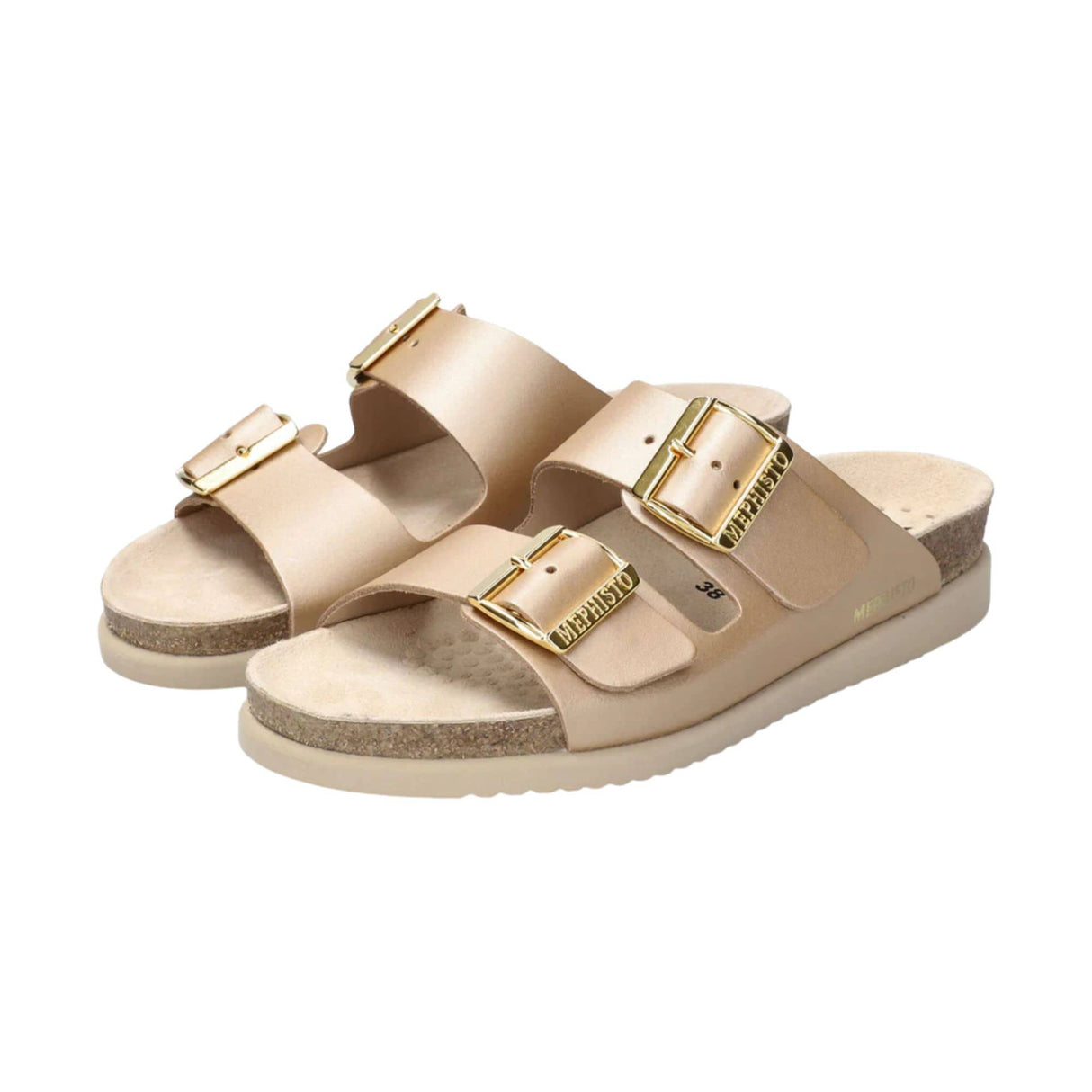 Mephisto Womens Hester Sandals  -  6 / Platinum