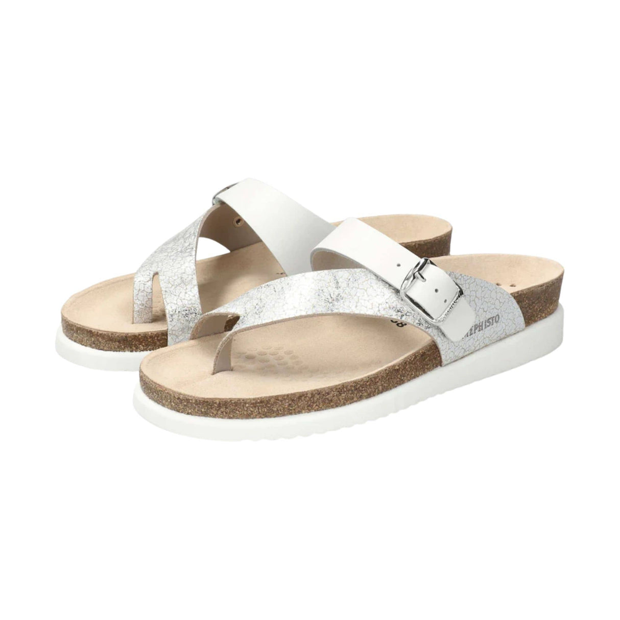 Mephisto Womens Helen Mix Sandals  -  6 / Silver