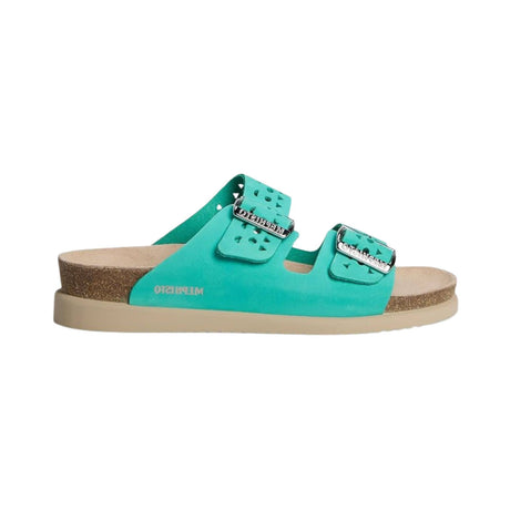 Mephisto Womens Hester Perf Sandals  -  6 / Turquoise Sandalbuck