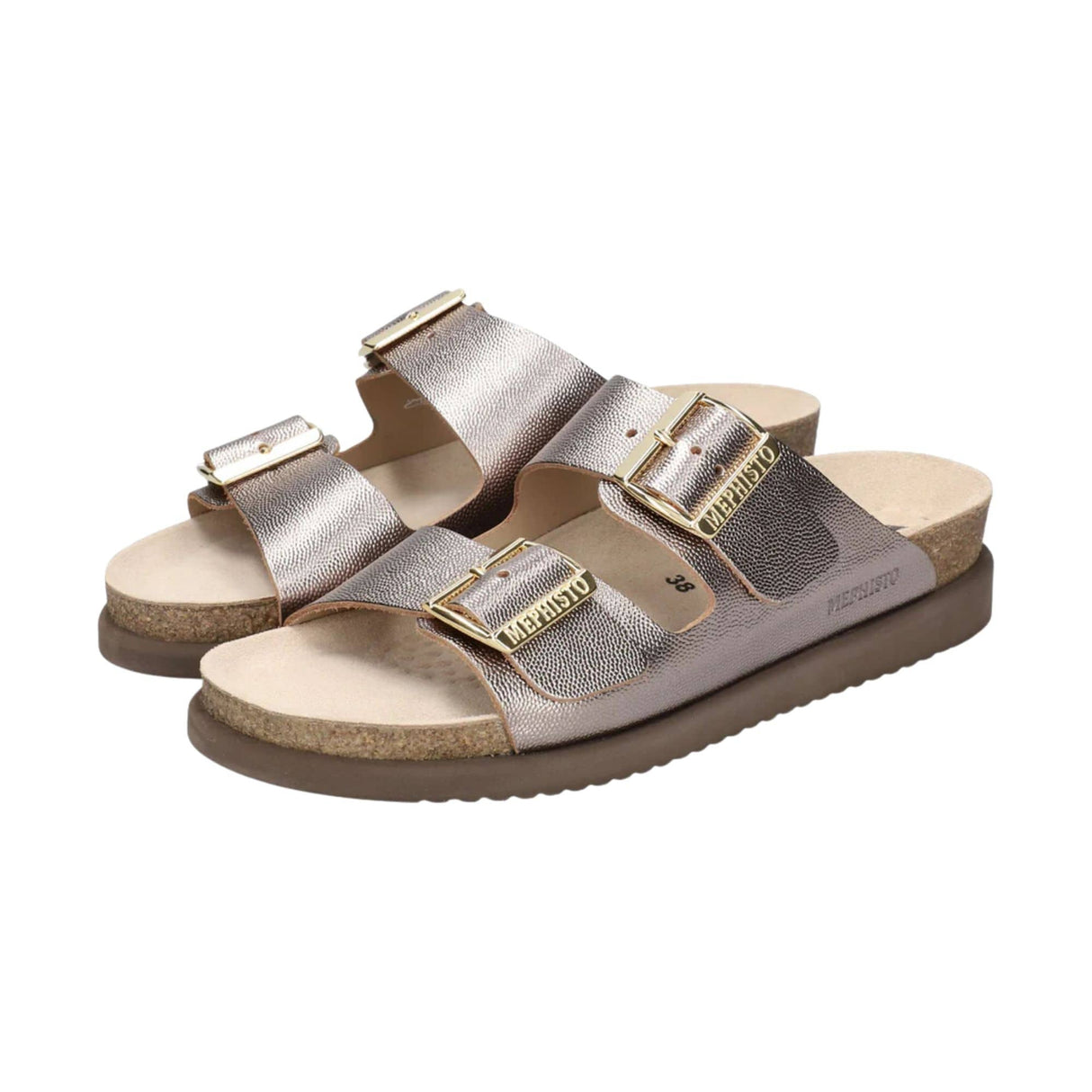 Mephisto Womens Hester Sandals  -  6 / Platinum Odysee