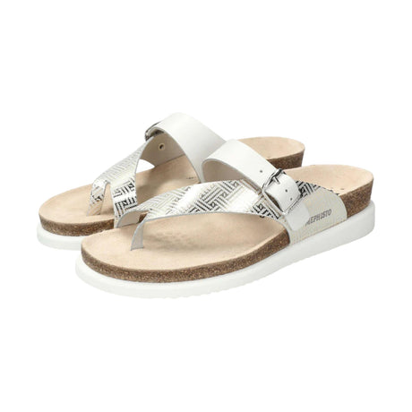 Mephisto Womens Helen Mix Sandals  -  6 / Silver Helios