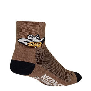 SockGuy Meowdy Classic 3 Inch Crew Socks  -  Small/Medium