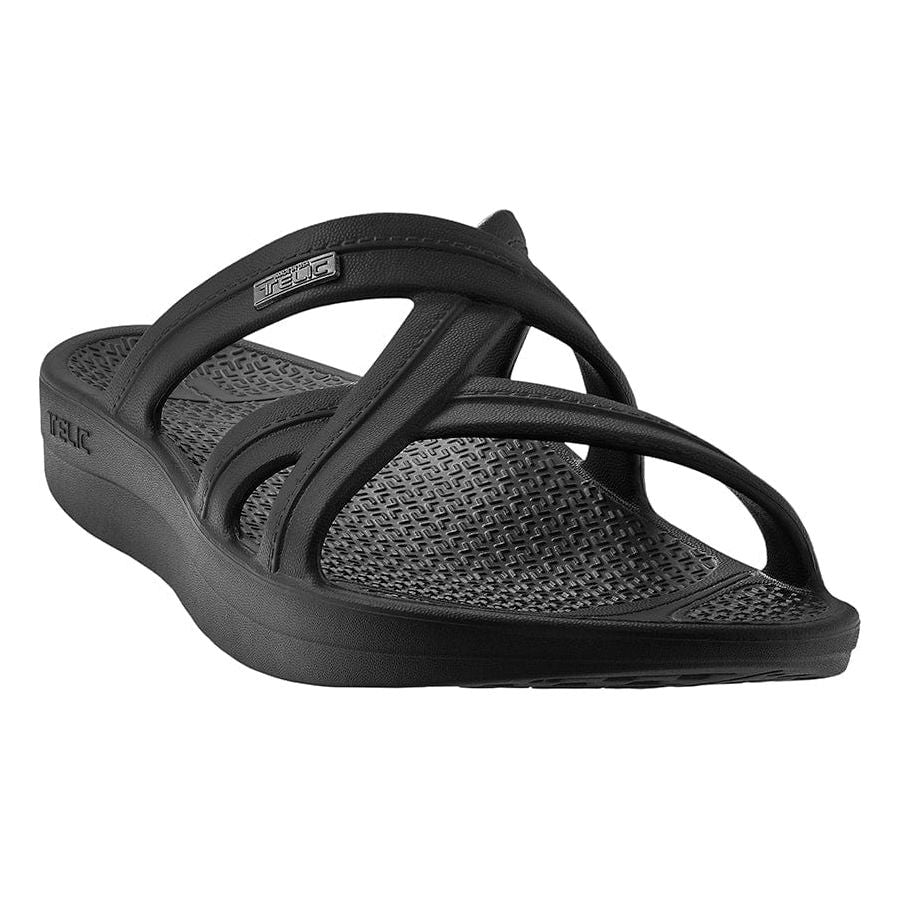 Telic Womens Mallory Sandals  -  5 / Midnight Black