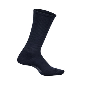 Feetures Mens Everyday Casual Rib Cushion Crew Socks  -  Medium / Navy