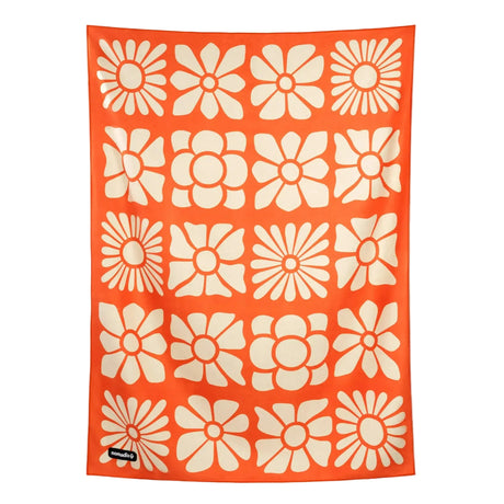 Nomadix Blanket Towel  -  Big Flowerbed - Expedition Orange