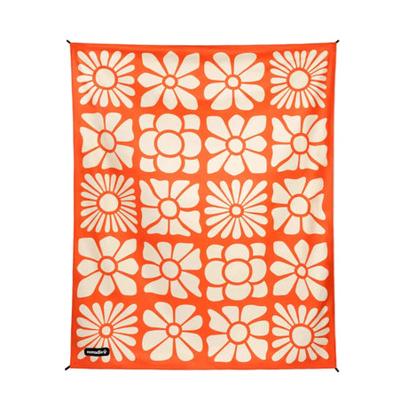 Nomadix Festival Blanket  -  Big Flowerbed - Expedition Orange