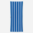 Nomadix Organic Cotton Beach Towel  -  Cabana Stripe - Coastal Blue