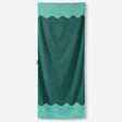 Nomadix Organic Cotton Beach Towel  -  Lounge - Teal Ocean