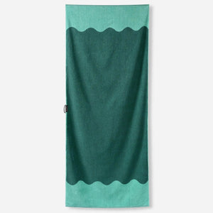 Nomadix Organic Cotton Beach Towel  -  Lounge - Teal Ocean