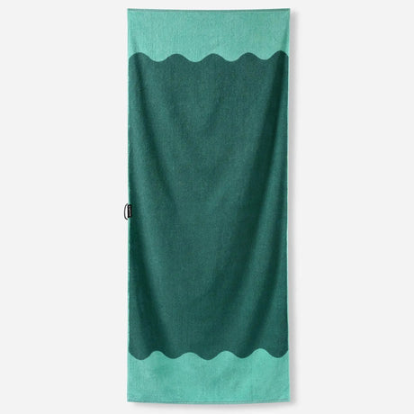 Nomadix Organic Cotton Beach Towel  -  Lounge - Teal Ocean