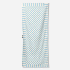 Nomadix Original Towel  -  Checked Out - Pale Blue Sky