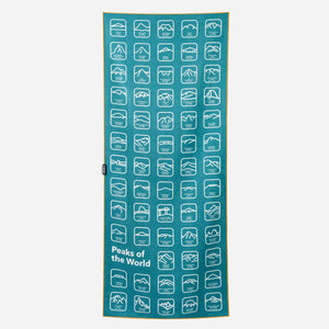 Nomadix Original Towel  -  Peaks of the World - Teal Ocean