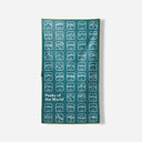 Nomadix Ultralight Towel  -  Peaks of the World - Teal Ocean