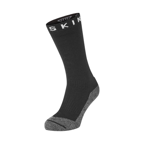 Sealskinz Nordelph Waterproof Warm Weather Soft-Touch Mid Socks  -  Small / Black/Gray Marl/White