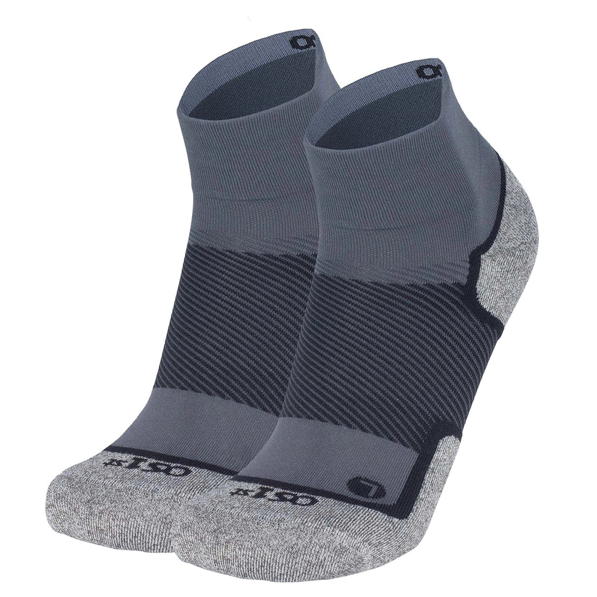 OS1st Wellness Performance 1/4 Crew Socks  -  Small / Charcoal