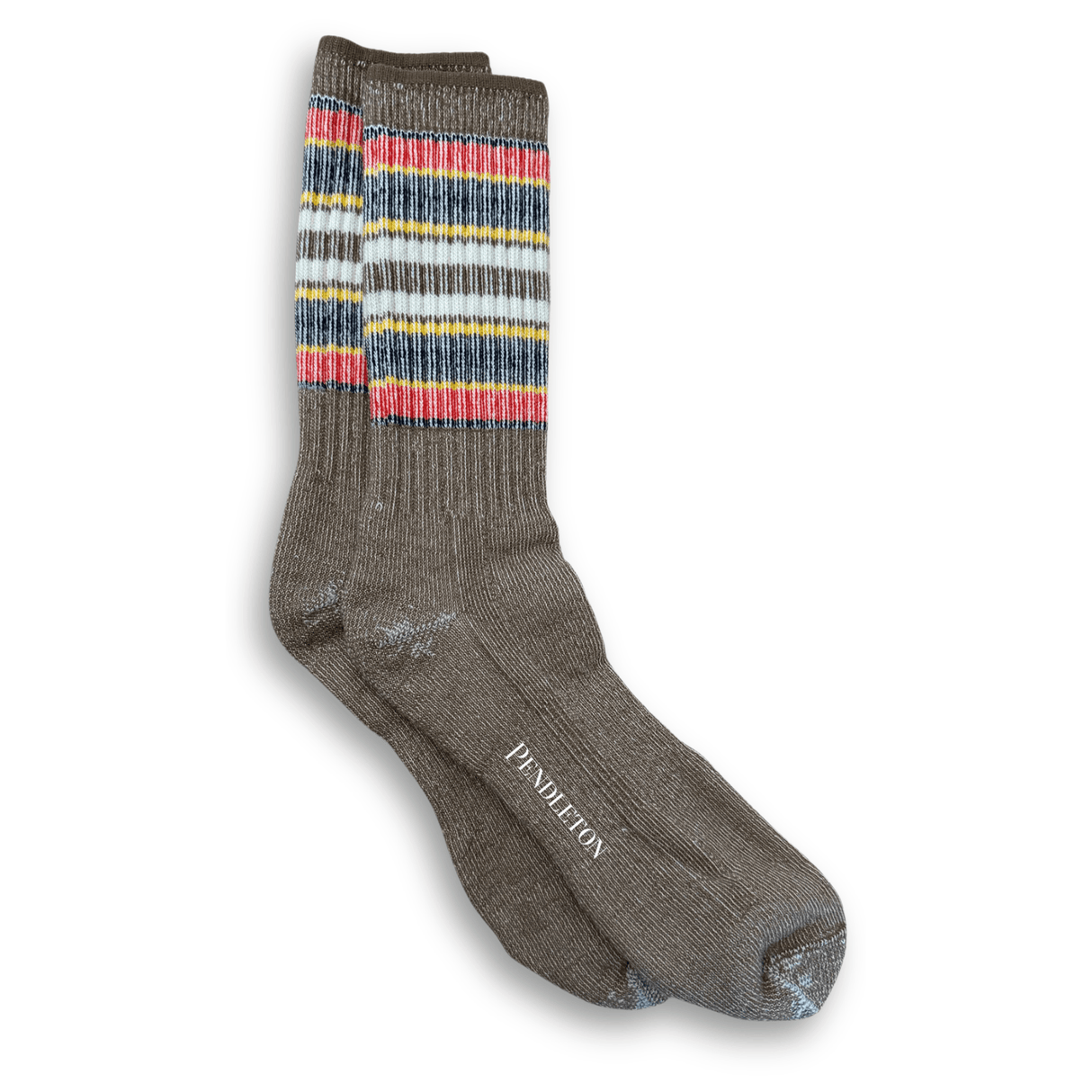 Pendleton Yakima Hiking Crew Socks  -  Medium / Tan