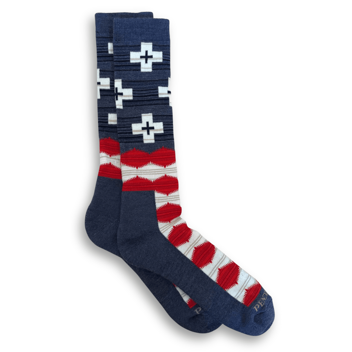 Pendleton Brave Star Boot Socks  -  Medium / Navy