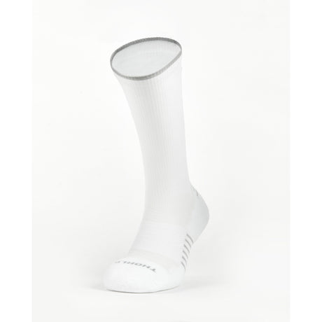 Thorlo Unisex Pickleball Light Cushion Compression Over Calf Socks  -  Small / White