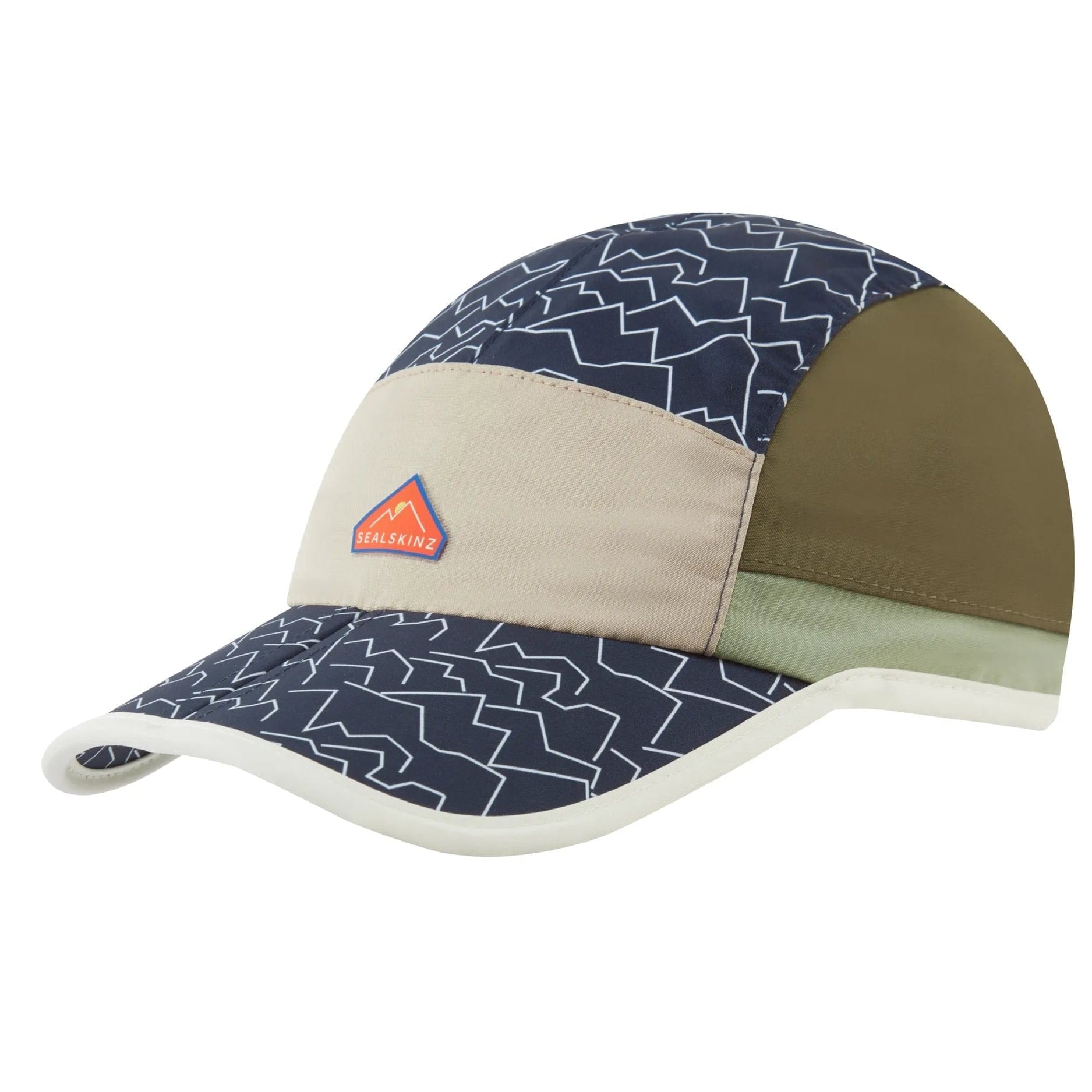 Sealskinz Poringland Waterproof Foldable Peak Plain Hiking Cap  -  One Size Fits Most / Blue