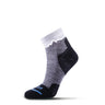 FITS Crestone Light Hiker Quarter Socks  -  Small / Charcoal
