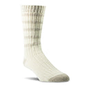 Woolrich Cotton Stripe Ragg Socks  -  Large / Winter Linen