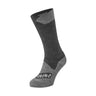 Sealskinz Raynham Waterproof All-Weather Mid-Length Socks  -  Small / Black/Gray Marl