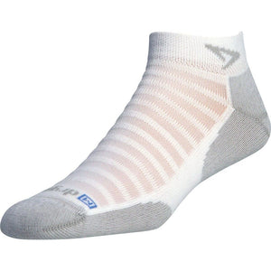 Drymax Running Lite-Mesh Mini Crew Socks  -  Small / White/Gray