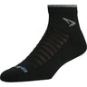 Drymax Running Lite-Mesh 1/4 Crew Socks  -  Small / Black/Gray