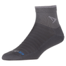 Drymax Running Lite-Mesh 1/4 Crew Socks  -  Small / Dark Gray/Gray Stripe
