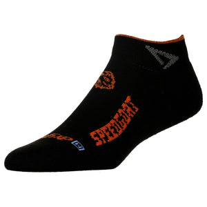 Drymax Lite Trail Running Mini Crew Socks  -  Small / Black/Orange/Green