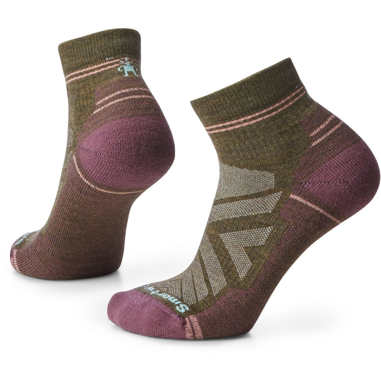 Smartwool Womens Hike Light Cushion Ankle Socks  -  Small / Military Olive