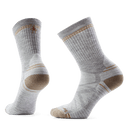 Smartwool Womens Hike Light Cushion Crew Socks  -  Small / Light Gray/White