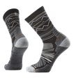 Smartwool Hike Light Cushion Mountain Range Pattern Crew Socks  -  Medium / Charcoal/Light Gray