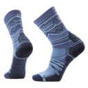Smartwool Hike Light Cushion Mountain Range Pattern Crew Socks  -  Medium / Nightfall Blue