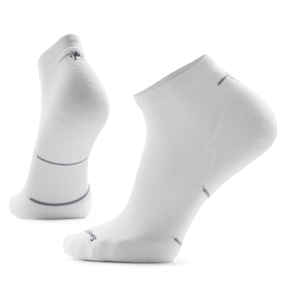 Smartwool Run Targeted Cushion Ankle Socks  -  Medium / White/White